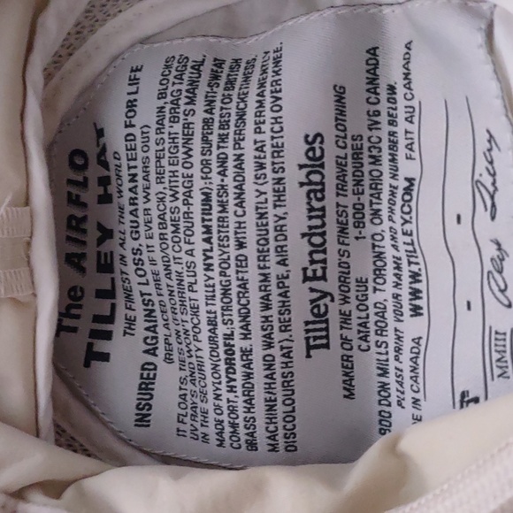 The Airflow Tilley boonie hat Men's 7 1/8 cream EUC - Picture 3 of 4